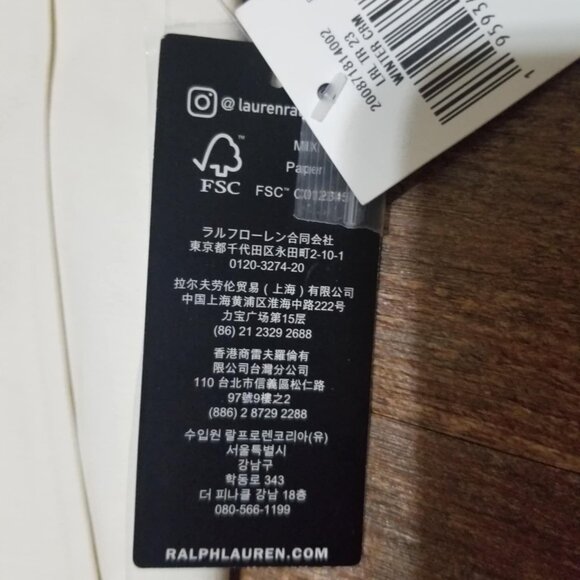 Ralph Lauren Pants Cropped Ankle Ivory /Cream NWT 8 Office Modern Straight - Picture 4 of 8